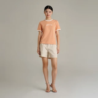 Mc JEANS (แม็คยีนส์) เสื้อยืดผู้หญิง เสื้อยืดแขนสั้น ทรงเรกูลาร์ (Mc Resort Collection) MTTZB20