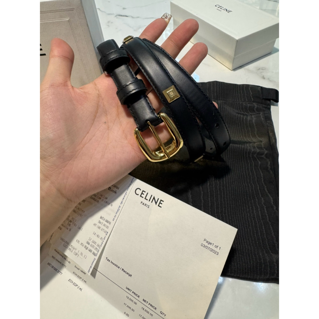 เข็มขัดCelineสภาพมือหนึ่ง อปก.ครบ