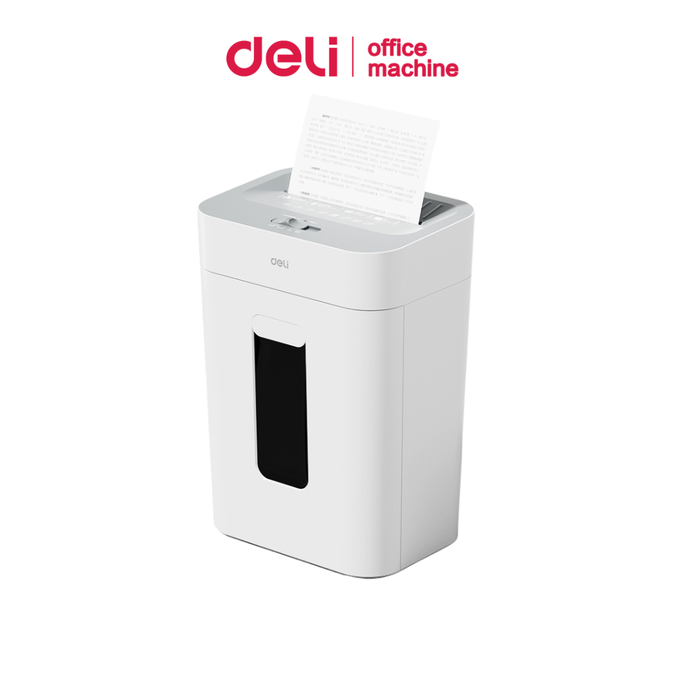 Deli เครื่องย่อยเอกสาร 18L ย่อย 4x24mm A4ครั้งละ8แผ่น เสียงเบา ≤70dB วัสดุกันไฟ V-0 Paper Shredder