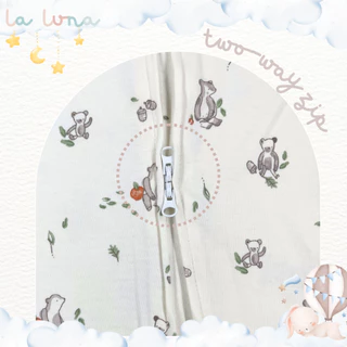 La Luna บอดี้สูท Mamas & Papas รอมเปอร์เด็ก 6-18 เดือน ซิปสองทาง 1 แพค 3 ชิ้น (Zippie Romper)