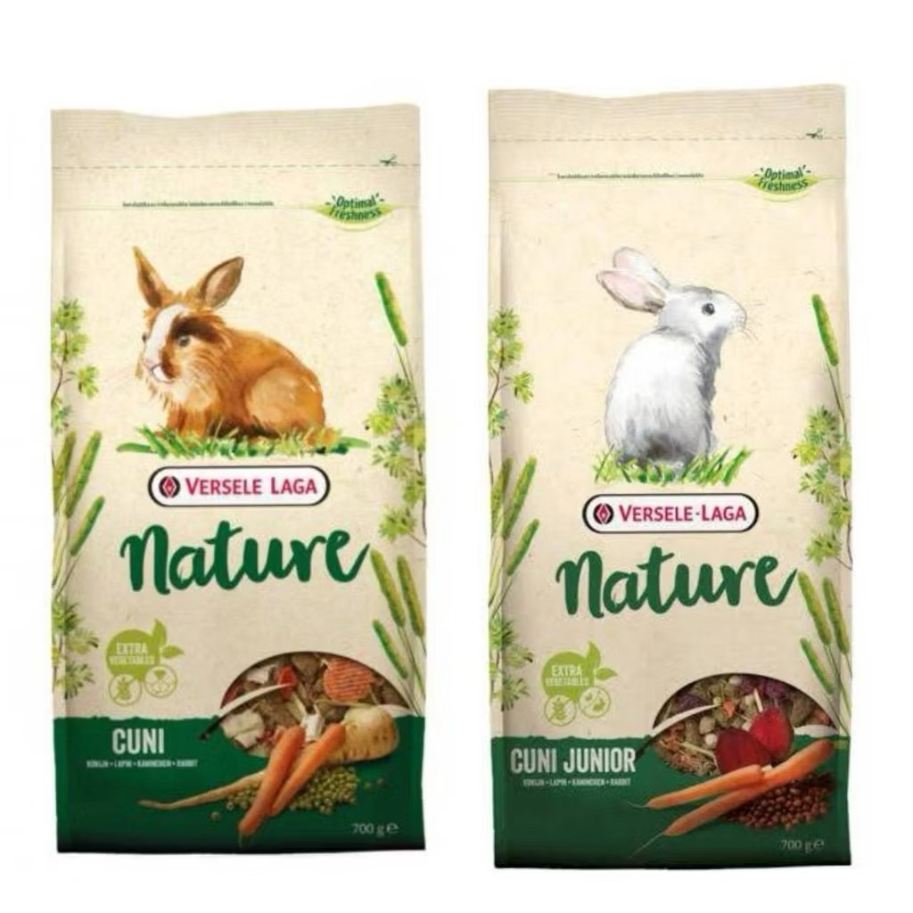 Versele-Laga Nature Cuni & Cuni Junior อาหารกระต่ายโตและอาหารลูกกระต่าย เพิ่มผักสด ผลไม้และสมุนไพร ขนาด 700g-2.3kg