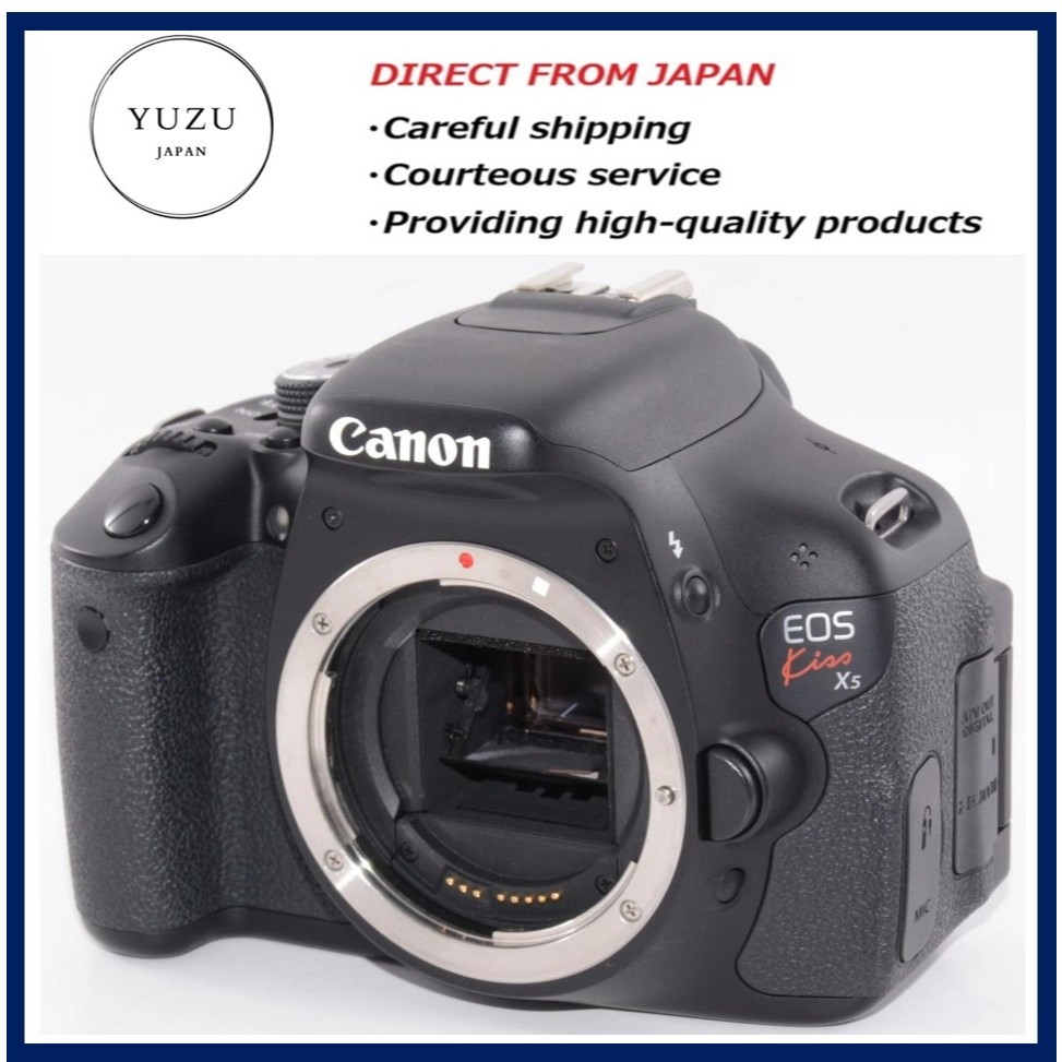Pre-owned Product Canon EOS Kiss X5 (Rebel T3i / 600D) Digital SLR Body Only - From JAPAN. 18.0MP, V
