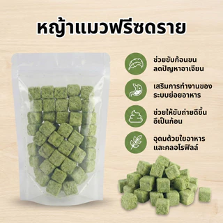 [1 ถุง] อกไก่ฟรีซดราย อกไก่เต๋า ฟู้ดเกรด เนื้อไก่แท้100% ขนมแมว โปรตีนสูง Freeze Dried