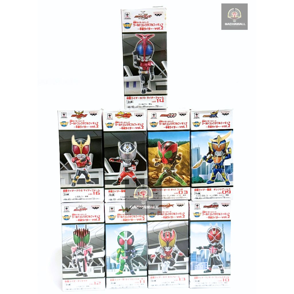 Kamen Rider WCF มาสไรเดอร์ ฟิกเกอร์ Gaim OOO Den-O Hibiki Blade Faiz Agito W Wizard Decade Lot JP