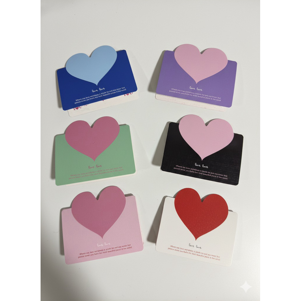 (พร้อมส่ง) การ์ด Valentine’s แบบพับเขียนข้อความได้🩷🌹