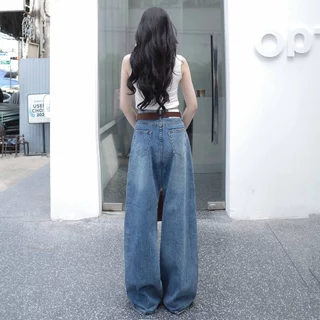 กางเกงยีนส์ขากระบอกใหญ่ รุ่น Balance Jeans