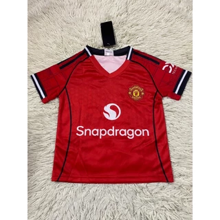 ชุดกีฬาเด็กทีมแมนยูไนเต็ดเบอร์7ชื่อโรนัลโด้ ปี2026ใหม่ล่าสุด เสื้อ+กางเกง