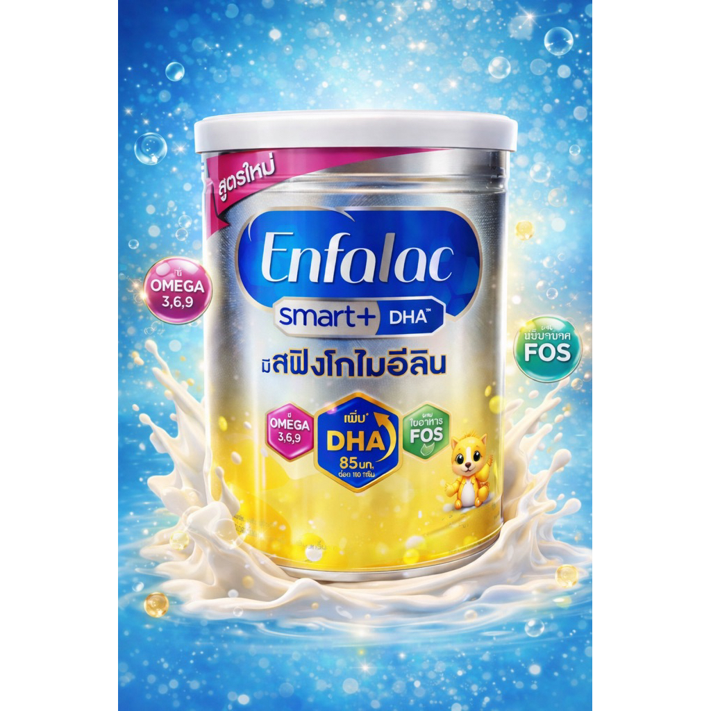 นมผง เอนฟาสมาร์ท พลัส สูตร Enfa smart+ 400 g นมผงสำหรับเด็กแรกเกิด-1 ปี สูตร 1