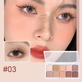 YOTAI ❤️LAMEILA❤️ อายแชโดว์ พาเลทอายแชโดว์ 10 สี เนื้อใยไหม เนื้อแมท ประกายชิมเมอร์ กลิตเตอร์ สีสวย กันน้ํา ติดทนนาน