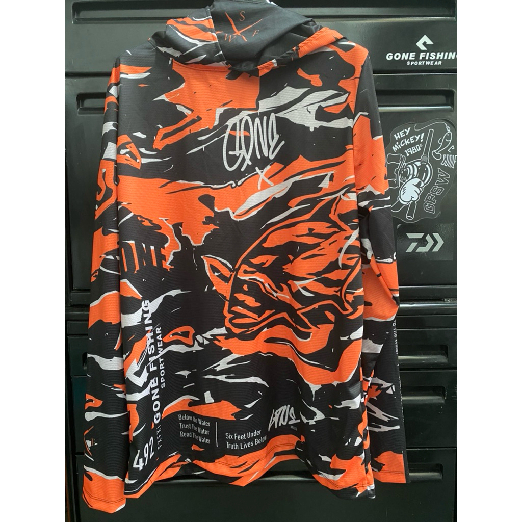 เสื้อตกปลาแขนยาวฮู้ด ลาย Burnt Horizon - รูปที่ 2