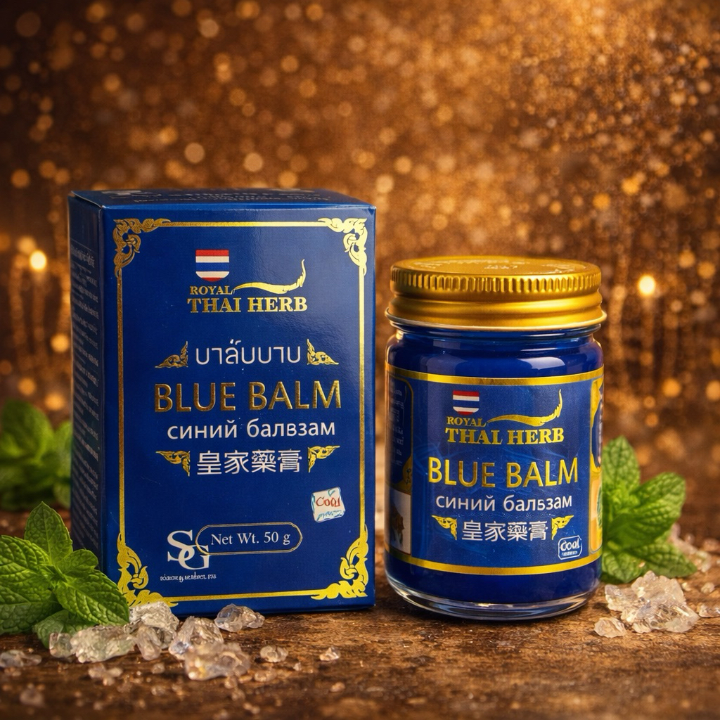 Royal Thai Herbบาล์มสีน้ำเงิน50กรัม