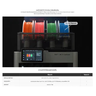 Bambulab With spool Filament PLA Basic วัสดุการพิมพ์ 3 มิติ แบบมีแกน