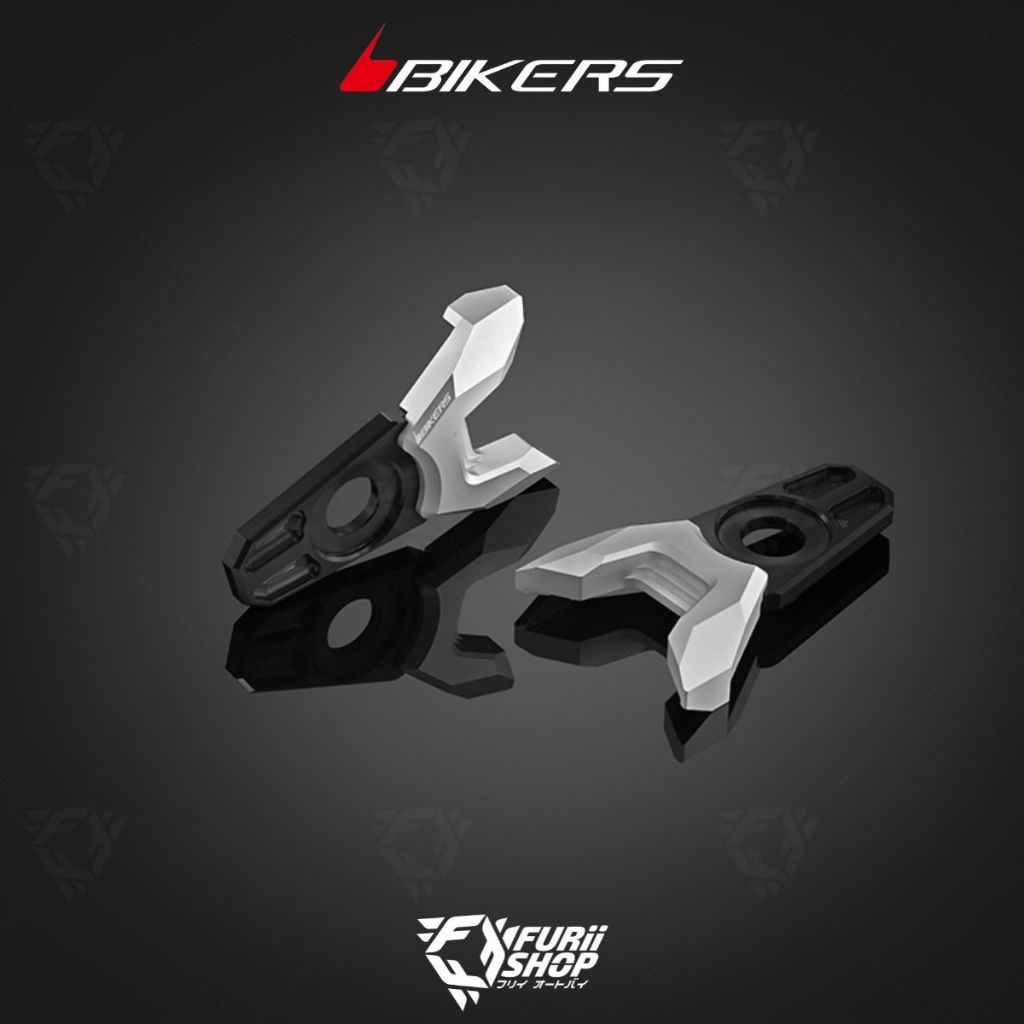แผ่นสเกลตั้งโซ่ BIKERS Z800 สีดำ