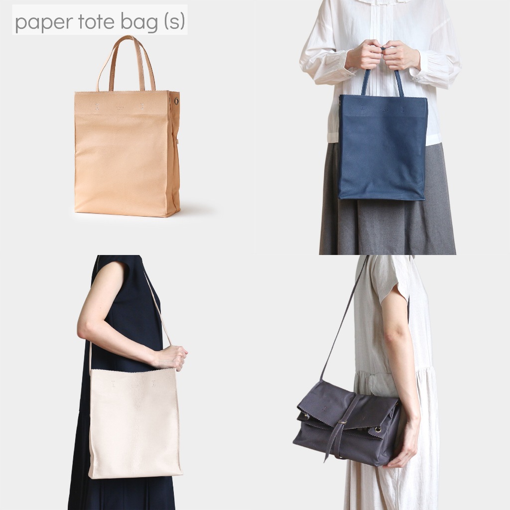 Pinsel on the Shelf : กระเป๋าโท้ท กระเป๋าสะพาย paper tote bag (s) (3 ways bag) ทุกสี