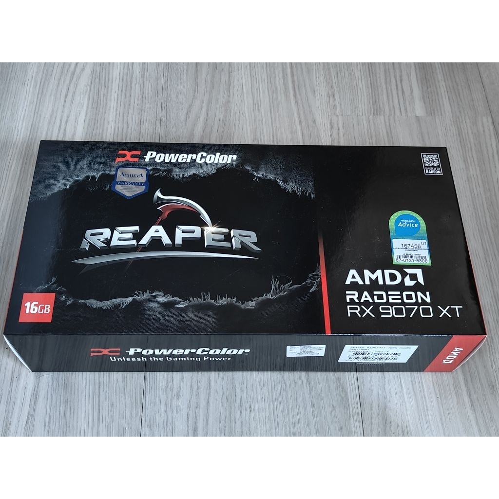 (มือ1) Rx 9070 Xt PowerColor 16GB ประกัน 3ปี ถึงเดือน1/2572