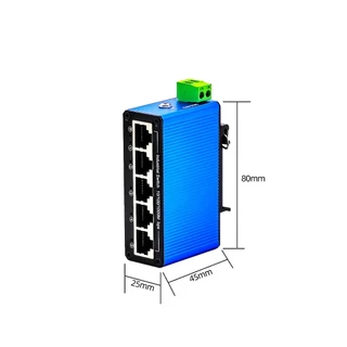Mini Gigabit Industrial Switch 5 พอร์ต รองรับไฟ DC9-57V