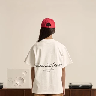 HOMEBOY เสื้อOVERSIZE HB.FRIENDS.HONEST คอตตอน100% ใส่ได้ทุกวัน