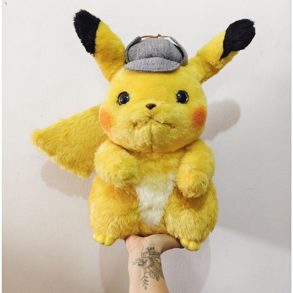 2019. Pokemon Detective Pikachu Life Size Doll Limited Plush Stuffed Toy MegaHouse ตุ๊กตาปิกาจู โปเก
