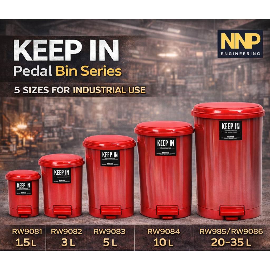 NNP- เลือกสีได้ Keep in ถังขยะพลาสติกแบบขาเหยียบ RW9081, RW9082, RW9083, RW9084 ออกใบกำกับภาษีได้
