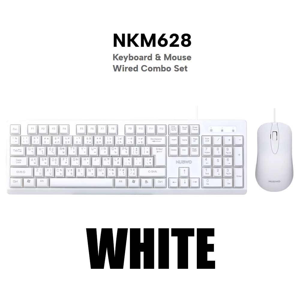 ชุดคีย์บอร์ดและเมาส์ Nubwo NKM-628 / NKM-637 / NKM-646 thumbnail 9