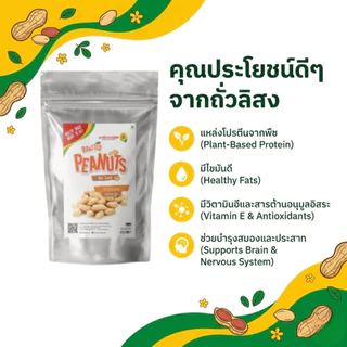 ถั่วลิสงอบ 200 กรัม Roasted Peanut 200 g. (สินค้าไม่ใส่เกลือ อบพร้อมทาน)