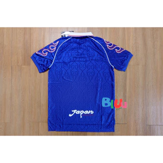 เสื้อฟุตบอลย้อนยุค Retro ทีมชาติ ญี่ปุ่uแvuไฟ เหย้า Home ปี 1998 (3A) เกรดพรีเมี่ยม โลโก้ปัก ทำได้ทุกเบอร์ชื่อ