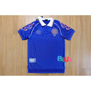 เสื้อฟุตบอลย้อนยุค Retro ทีมชาติ ญี่ปุ่uแvuไฟ เหย้า Home ปี 1998 (3A) เกรดพรีเมี่ยม โลโก้ปัก ทำได้ทุกเบอร์ชื่อ