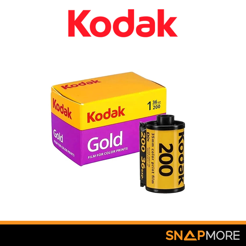 ฟิล์ม Kodak Gold 200 ฟิล์มสี โกดักโกลด์ ฟิล์มกล้อง Film Kodak ถ่ายได้ 36 รูป ฟิล์ม 35mm (135) Kodak 