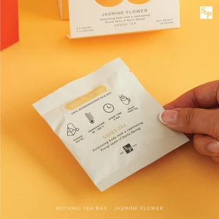 S&P BOTANICAL TEA BAG ชาพีระมิด กล่อง 5 ซอง | เลือกรส Cranberry Apple (ชาผลไม้) / Jasmine Flower (ชาเขียวออแกนิกส์)