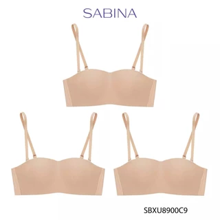 Sabina เสื้อชั้นใน (Set 3 ชิ้น) Pretty Perfect Level 1 เสื้อชั้นใน เกาะอก ไร้ตะเข็บ ไร้โครง รหัส SBXU8900C9 - สี