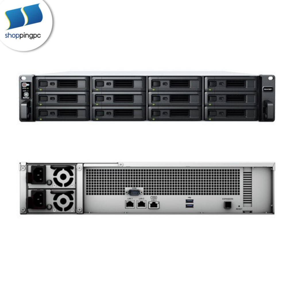 (RS2423RP+) Storage NAS “Synology” 4-Cores 3.3GHz/8GB/12-Bay รอสินค้า 15 วัน
