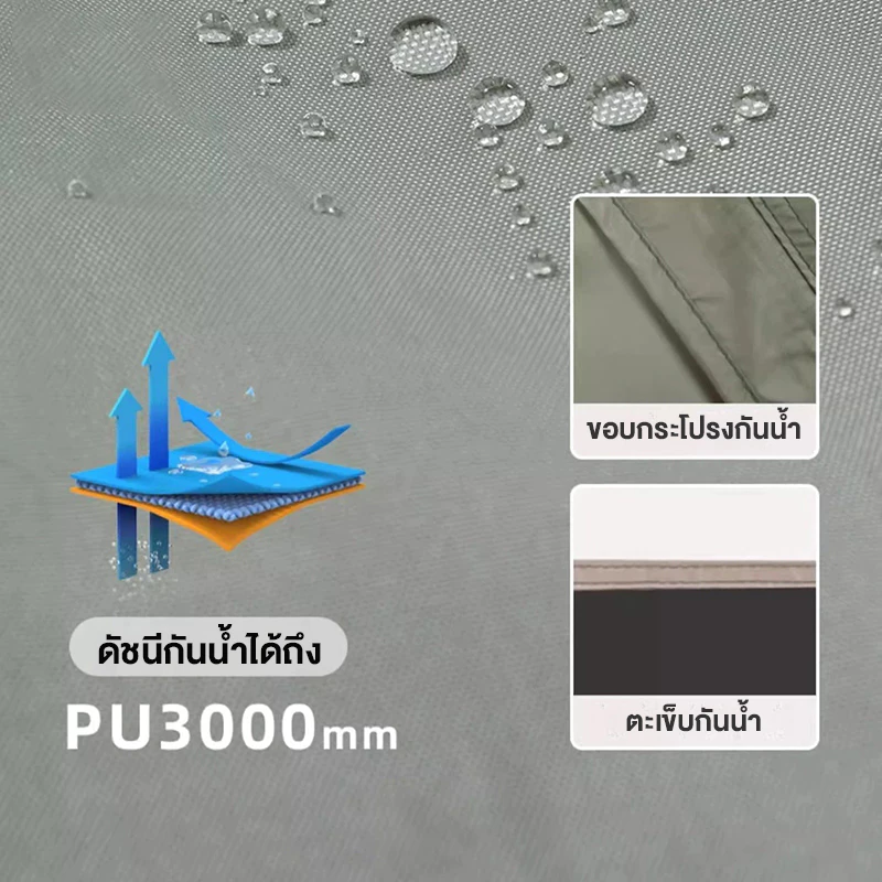 เต็นท์กางอัตโนมัติ สำหรับ 3-4 คน เต็นท์แคมป์ปิ้ง กันน้ำ thumbnail 5