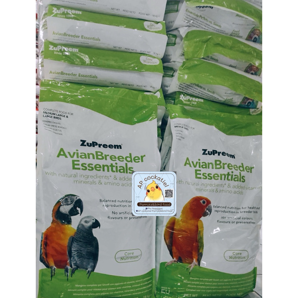 zupreem AvianBreeder Essentials 18kg อาหารนก สำเร็จรูปจากZupreem