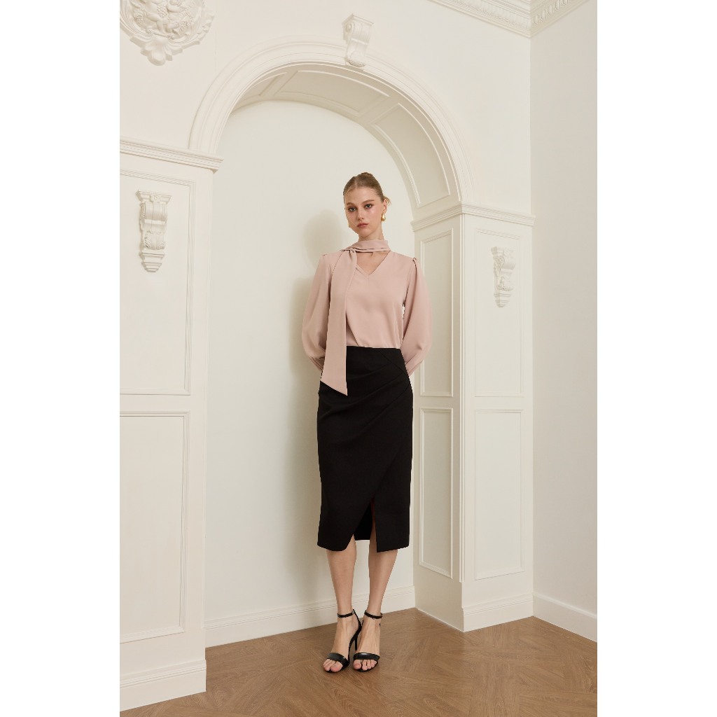 KADE  กระโปรง รุ่น Elle Wrap Skirt (KAD160) ราคา ถูกที่สุด ดีลบีเคเค แกลเลอรีภาพที่ 4