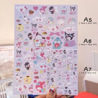 *มีลายใหม่* Tiny Sticker ขนาด A7 สติ๊กเกอร์ติดขอบกล้อง iphone สติ๊กเกอร์ติดเล็บ