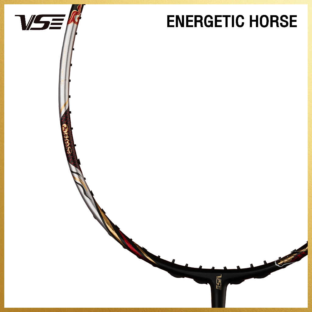 VS ไม้แบดมินตัน รุ่น Energetic Horse Boxset แถมกริปคละสี+เอ็น+ซอง *ขึ้นเอ็น กรุณากดที่ตัวเลือกขึ้นเอ็นเท่านั้น* — صورة 3