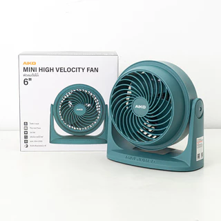 AIKO รุ่น TF-616 สีเขียว พัดลมตั้งโต๊ะ 6 นิ้ว Mini High Velocity Fan 6" เทอร์มอลฟิวส์