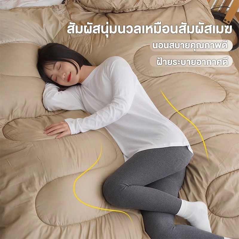 ถุงนอน  แบบพกพา ถุงนอนกลางแจ้ง สําหรับตั้งแคมป์ เดินป่า กลางแจ้ง สํานักงาน - รูปที่ 5