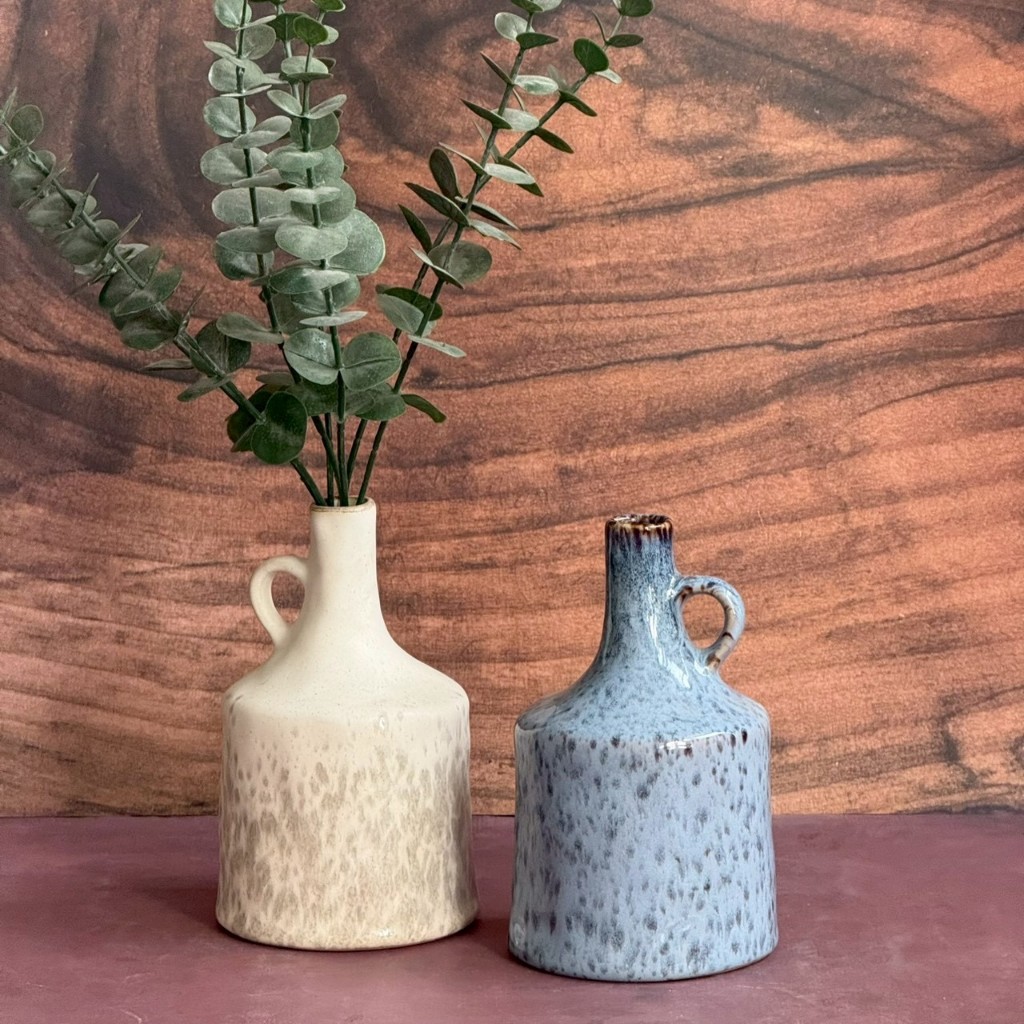 แจกันเซรามิค แจกันดอกไม้ แจกันแต่งบ้าน อุปกรณ์ตกแต่งบ้าน โต๊ะทำงาน ห้องทำงาน ของตกแต่ง vase ceramic - AT1CERAMIC