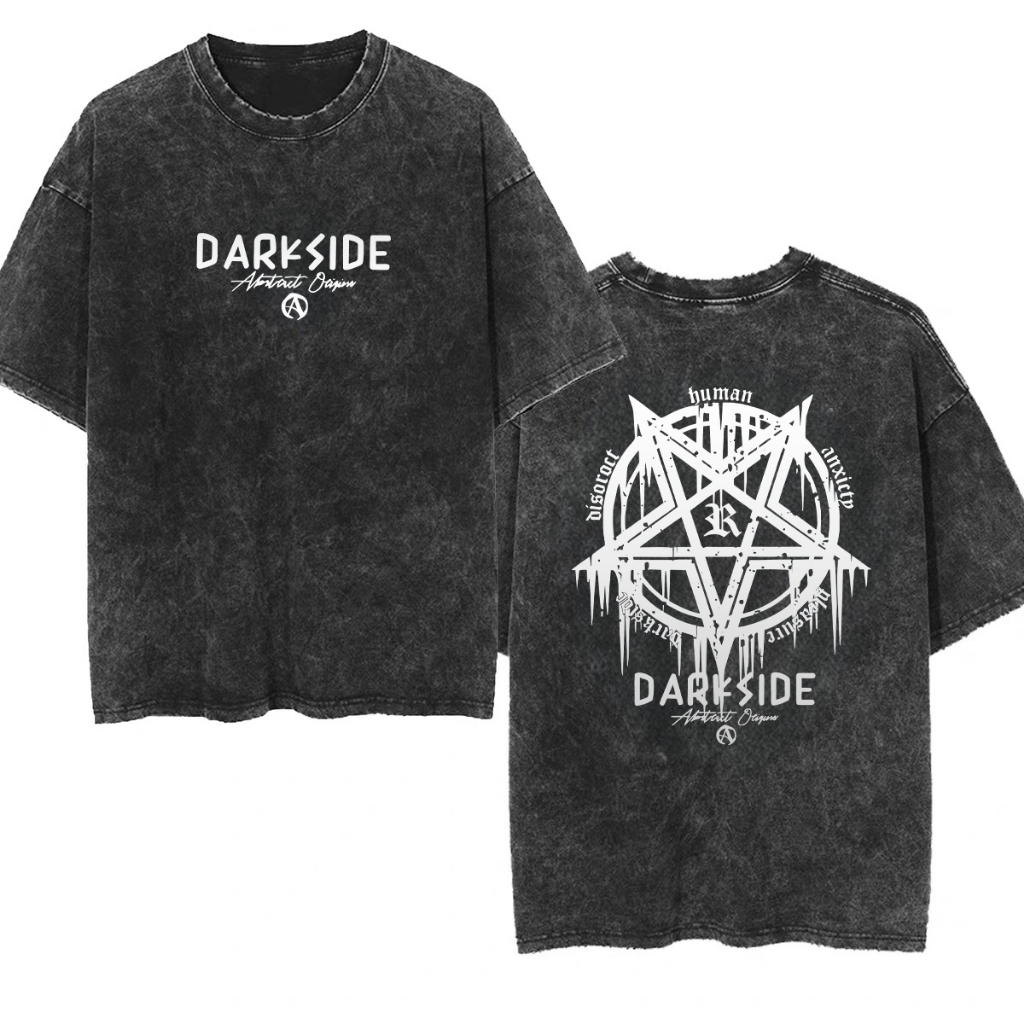 (ผ้าฝ้าย 100%) Luvoro 2026 Cotton ย้อนยุค oversize T-shirt เนื้อผ้านุ่มระบายอากาศดี แขนสั้น สีดำและสีขาว เสื้อยืดแขนสั้น - รูปที่ 6