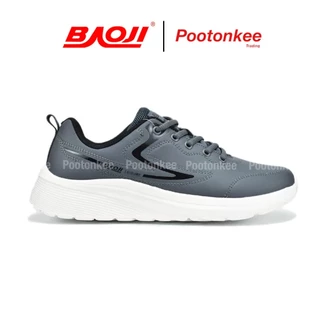Baoji BJM 681 รองเท้าผ้าใบบาโอจิ รองเท้าผ้าใบผู้ชาย หนังเทียม ไซส์ 41-45