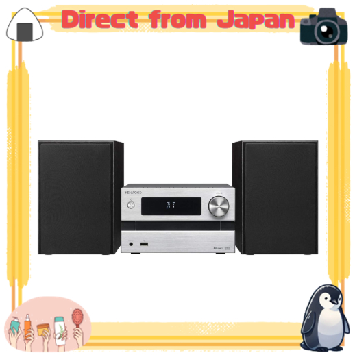 JVC KENWOOD / M-EB50-S ระบบเครื่องเสียงไฮไฟขนาดกะทัดรัด, พร้อมระบบบลูทูธ กำลังขับ 25W+25W, สีเงิน [D