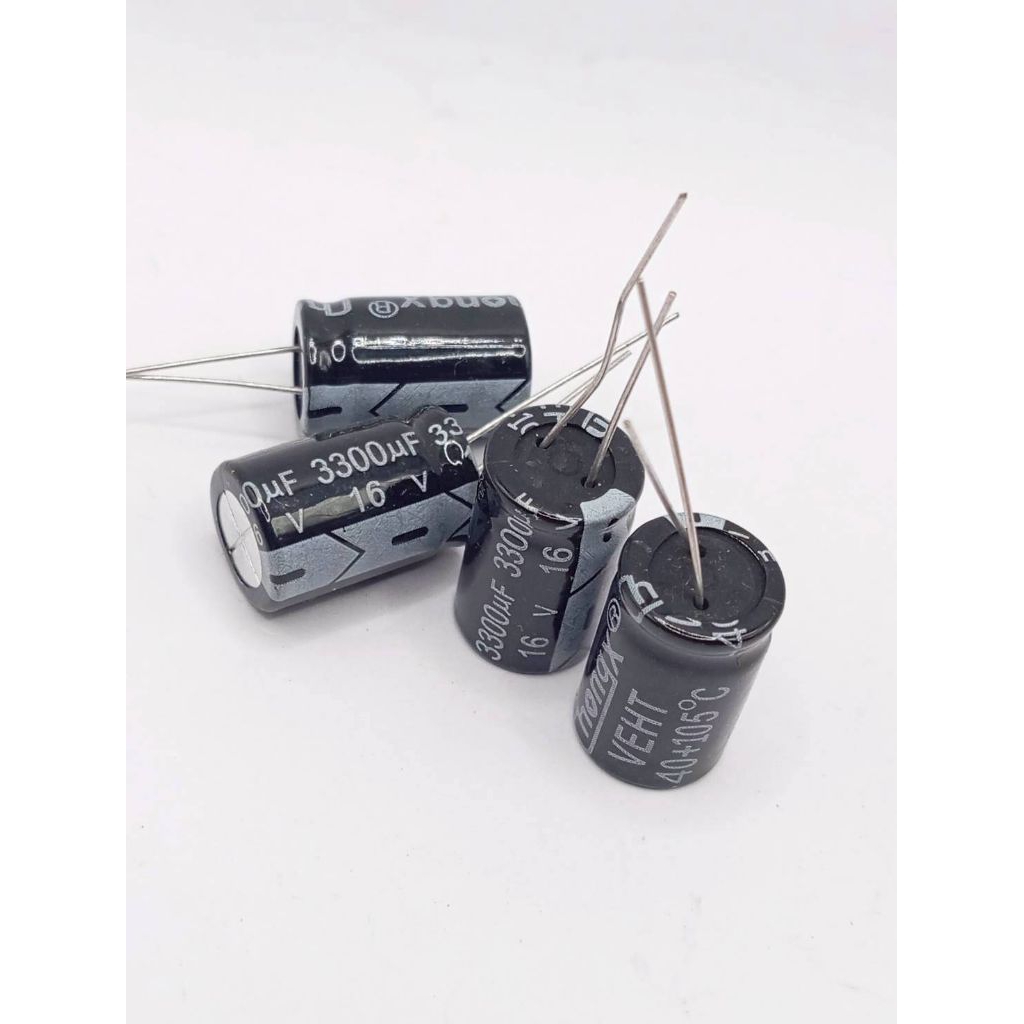 ถูกกว่า คาปาซิเตอร์ 3300UF 3300UF16V 105C คาปาซิเตอร์. พร้อมส่งจากกทม