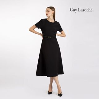Guy Laroche Maxi dress King suiting เดรสสีดำ G9Z6BL
