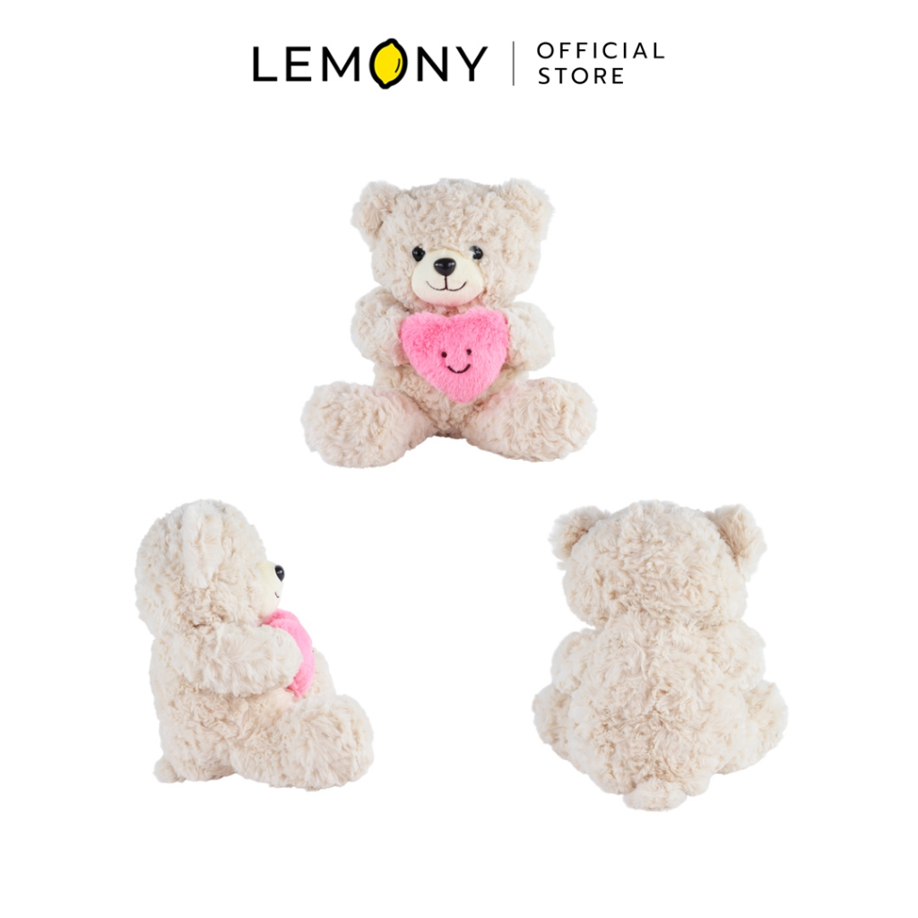 LEMONY دمية دب Teddy يحمل قلباً — صورة 2