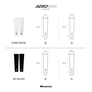 MOTIVE Arm Sleeves รุ่น AeroSkin Cool Silk ปลอกแขนกันแดด ปลอกแขนวิ่ง ไร้รอยต่อ