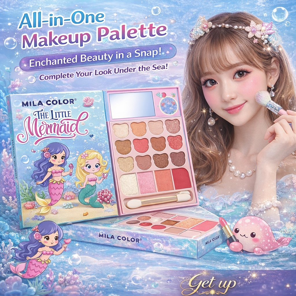 พาเลทแต่งหน้า MILA COLOR Makeup Palate ได้ครบในพาเลทเดียว พกพาง่าย ได้ทุกลุค