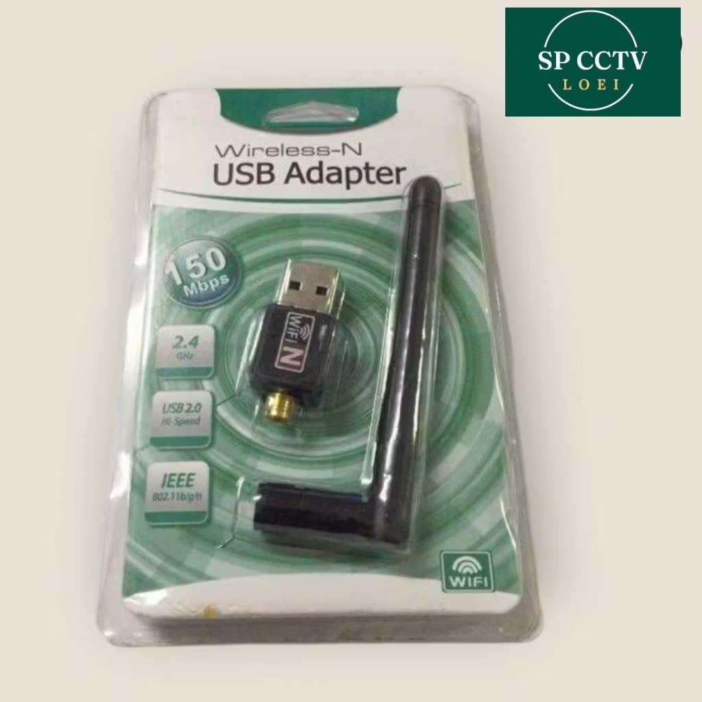 USB-Wifi 150mbps wireless-N usb adapter ตัวรับสัญญาณไวไฟ อินเตอร์เน็ต สำหรับคอมพิวเตอร์ PC Laptop