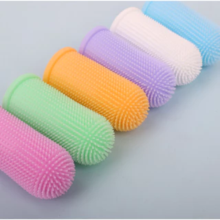 AL-447 แปรงสีฟันซิลิโคน แบบสวมนิ้วมือ นุ่มพิเศษ สําหรับสัตว์เลี้ยง สุนัข แมว มีให้เลือกหลายสี พร้อมส่ง 💖🐶