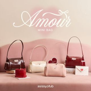 New❗️Amour Mini Bag กระเป๋าสะพายข้างและCrossbody หนังPU Prem…